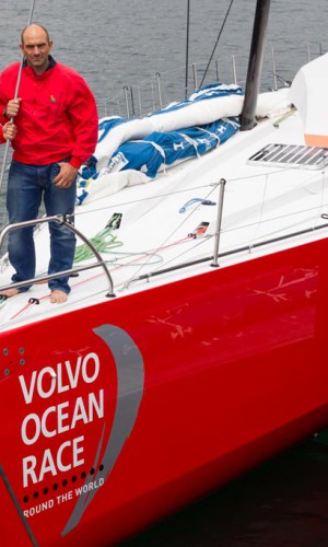 Iker Martínez y Xavi Fernández con el nuevo Volvo Ocean 65