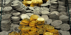Monedas recuperadas de la Fragata Nuestra señora de las Mercedes